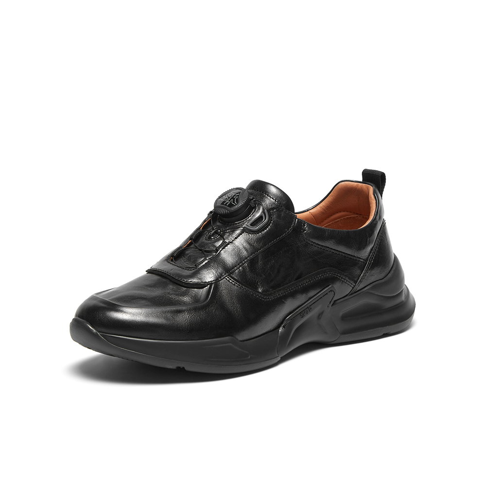 SKAP圣伽步2024秋季新款商场同款舒适牛皮革男休闲运动鞋A5L14CM4