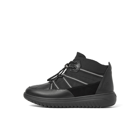 SKAP圣伽步2024冬季新款时尚运动休闲系带厚底女休闲靴AER22DD4