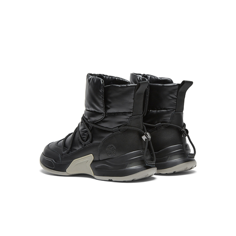 SKAP圣伽步女鞋2024冬季新款日常羽绒休闲靴系带厚底女款低靴