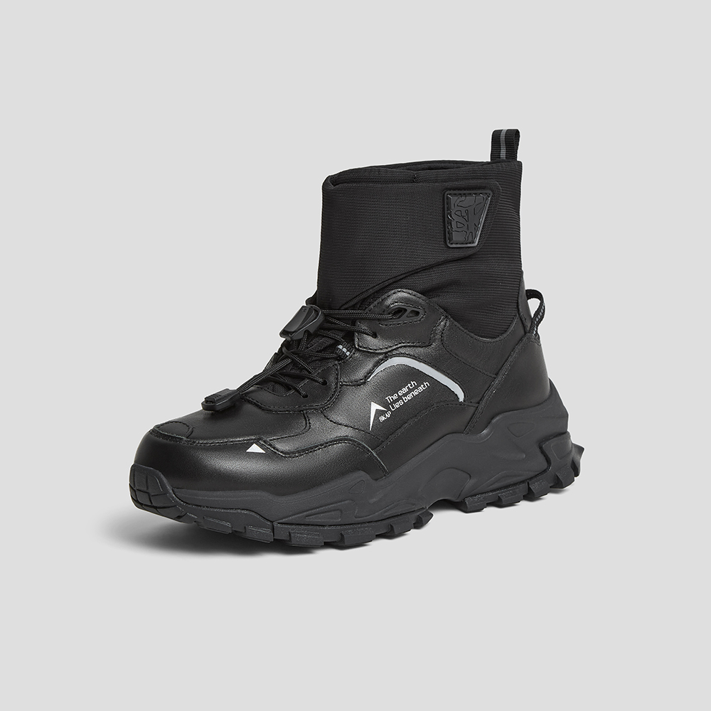 SKAP圣伽步女鞋2024冬季新款厚底系带时尚旅游户外女款运动靴