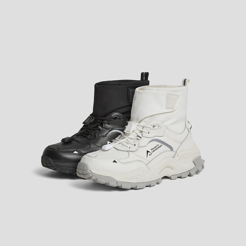 SKAP圣伽步女鞋2024冬季新款厚底系带时尚旅游户外女款运动靴