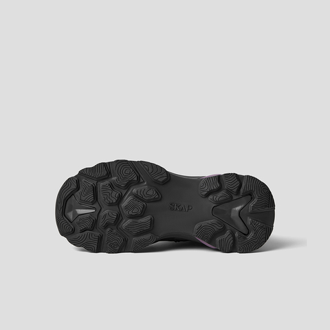 SKAP圣伽步女鞋2024冬季新款拉链厚底网面户外女款休闲运动靴