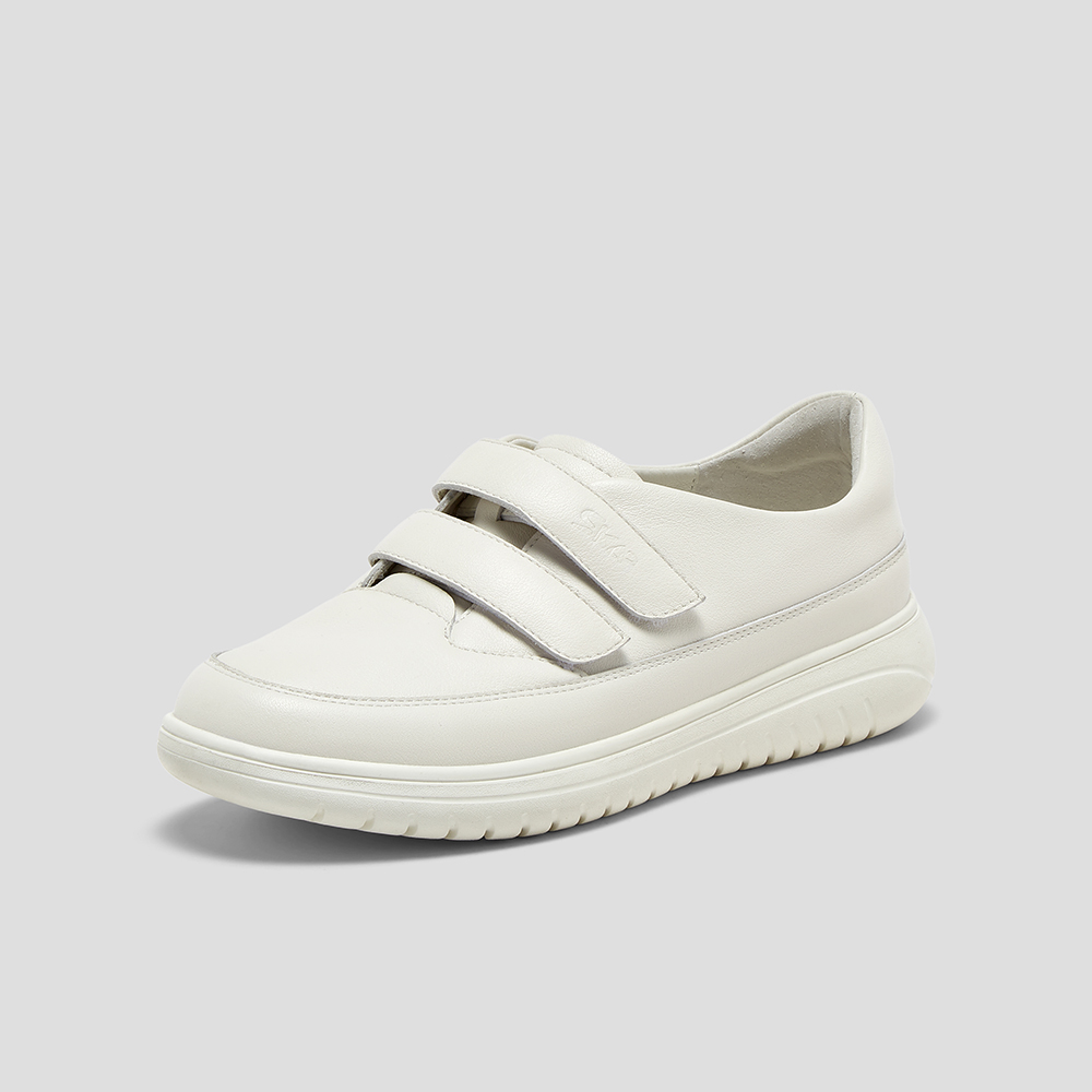 SKAP圣伽步女鞋2024秋季新款日常简约魔术贴舒适纯色女款休闲鞋