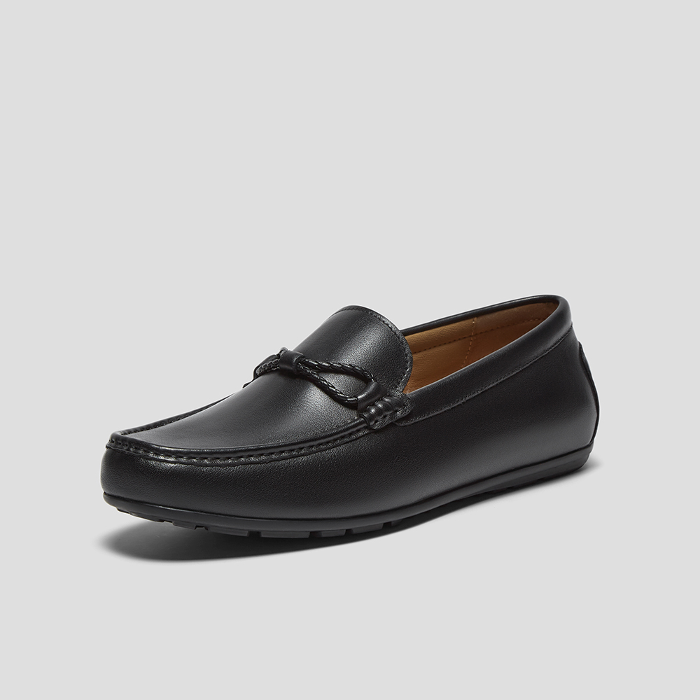 SKAP圣伽步男鞋2024秋季新款乐福一脚蹬平底通勤舒适男款休闲鞋