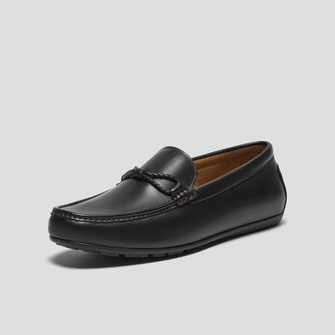 SKAP圣伽步男鞋2024秋季新款乐福一脚蹬平底通勤舒适男款休闲鞋