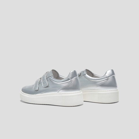 SKAP圣伽步女鞋2024秋季新款板鞋厚底魔术贴日常简约女款休闲鞋