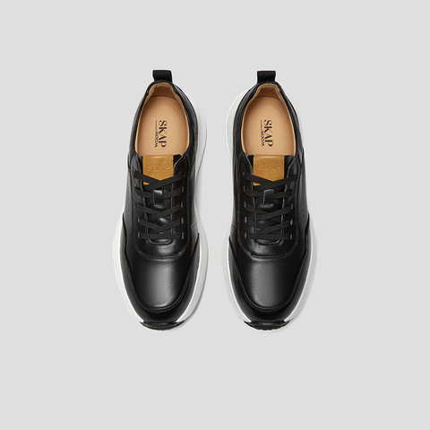 SKAP圣伽步男鞋2024秋季新款户外舒适系带厚底时尚男款休闲运动鞋