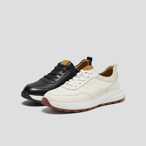 SKAP圣伽步男鞋2024秋季新款户外舒适系带厚底时尚男款休闲运动鞋