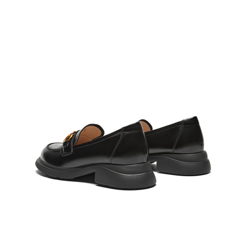 SKAP圣伽步女鞋2024秋季新款商务休闲乐福鞋皮鞋女款休闲鞋