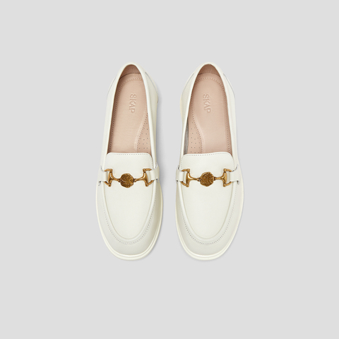 SKAP圣伽步女鞋2024秋季新款日常通勤一脚蹬休闲舒适女款乐福鞋