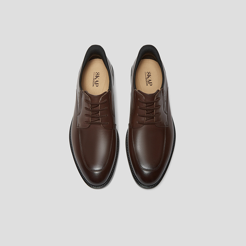 SKAP圣伽步男鞋2024秋季新款正装上班轻质通勤系带男款商务皮鞋