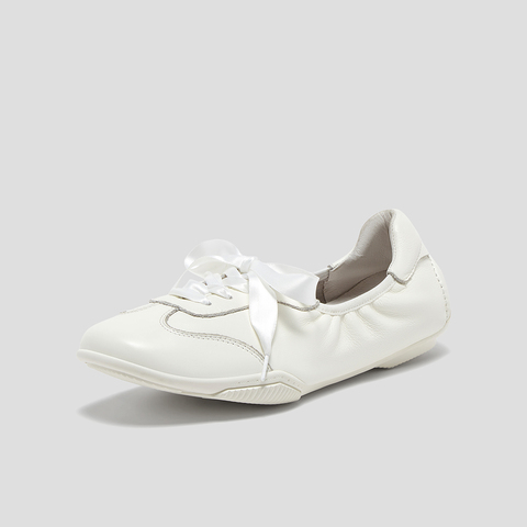 SKAP圣伽步女鞋2024秋季新款平底气质系带舒适日常时尚女款休闲鞋