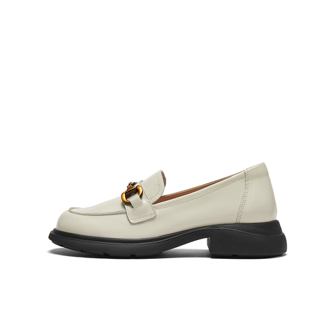 SKAP圣伽步女鞋2024秋季新款商务休闲乐福鞋皮鞋女款休闲鞋