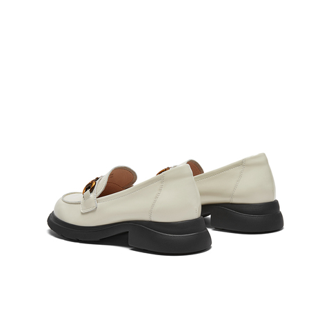 SKAP圣伽步女鞋2024秋季新款商务休闲乐福鞋皮鞋女款休闲鞋