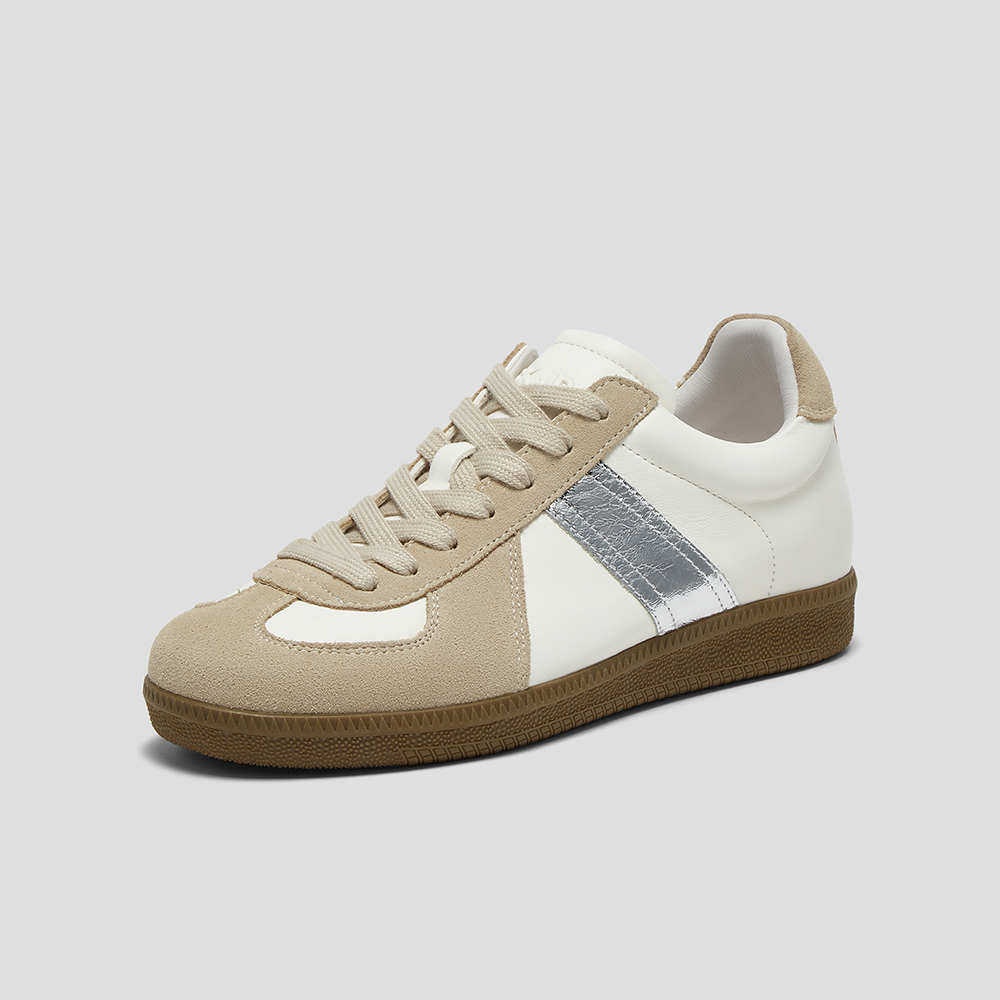 SKAP圣伽步女鞋2024秋季新款德训日常舒适复古通勤系带女款休闲鞋