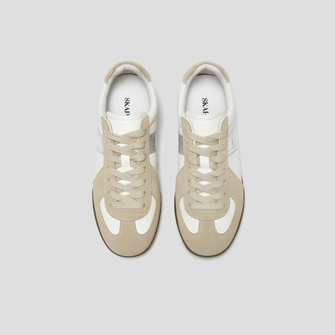 SKAP圣伽步女鞋2024秋季新款德训日常舒适复古通勤系带女款休闲鞋