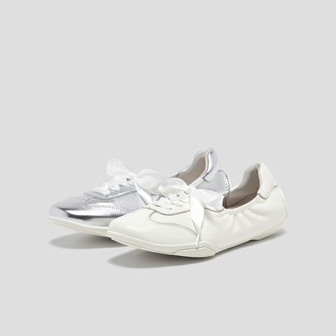 SKAP圣伽步女鞋2024秋季新款平底气质系带舒适日常时尚女款休闲鞋