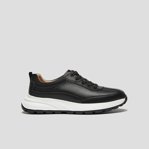 SKAP圣伽步男鞋2024秋季新款户外运动舒适系带厚底拼色男款休闲鞋