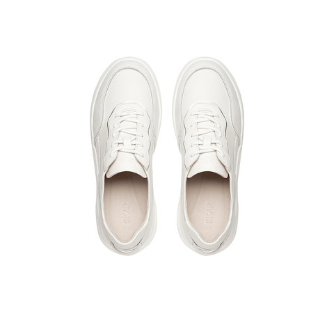 SKAP圣伽步女鞋2024秋季百搭系带舒适平底小白鞋女休闲鞋