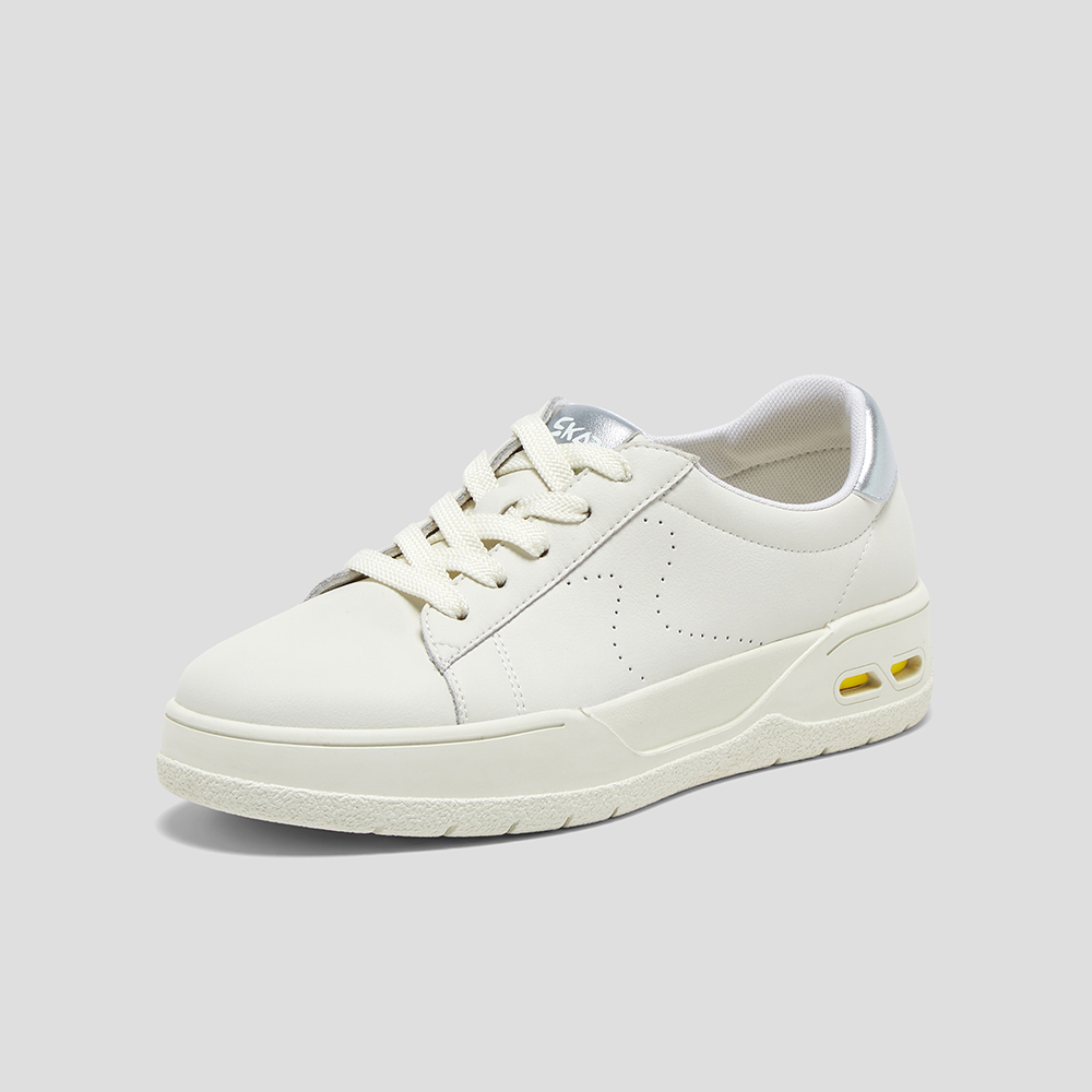 SKAP圣伽步女鞋2024秋季新款简约厚底系带轻便日常女款休闲运动鞋