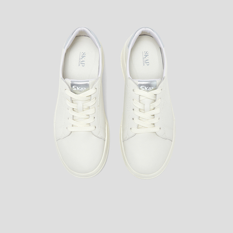SKAP圣伽步女鞋2024秋季新款简约厚底系带轻便日常女款休闲运动鞋