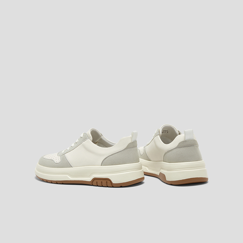 SKAP圣伽步男鞋2024秋季新款百搭运动厚底系带舒适拼色男款休闲鞋