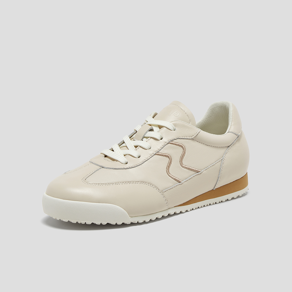 SKAP圣伽步女鞋2024秋季新款日常百搭舒适系带平底时尚女款休闲鞋