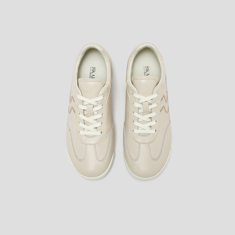 SKAP圣伽步女鞋2024秋季新款日常百搭舒适系带平底时尚女款休闲鞋