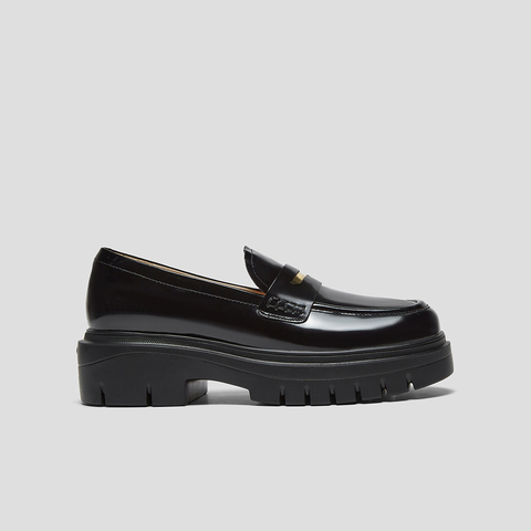 SKAP圣伽步女鞋2024秋季新款简约通勤一脚蹬舒适纯色女款休闲鞋