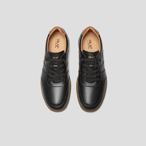 SKAP圣伽步男鞋2024秋季新款简约日常平底松紧带舒适男款休闲鞋