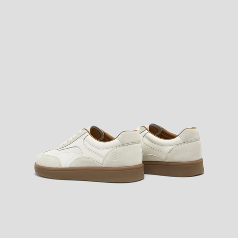 SKAP圣伽步女鞋2024秋季新款德训鞋百搭日常系带时尚拼色女休闲鞋