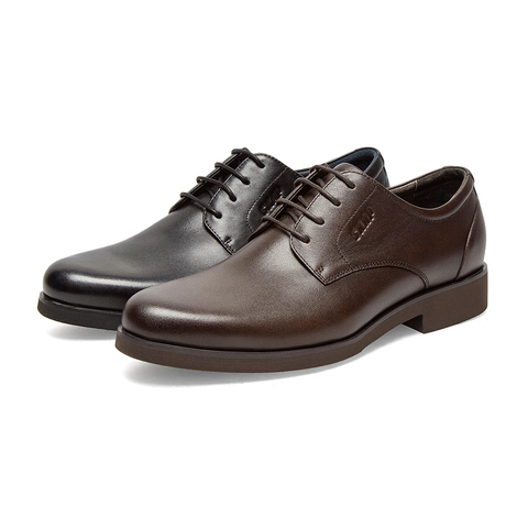 SKAP圣伽步男鞋2024秋季新款舒适商务正装系带休闲德比鞋男士皮鞋