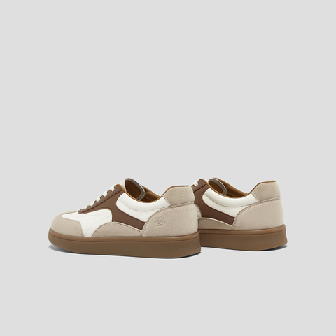 SKAP圣伽步女鞋2024秋季新款德训鞋百搭日常系带时尚拼色女休闲鞋