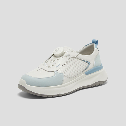 SKAP圣伽步女鞋2025春季新款日常百搭系带厚底女款休闲鞋