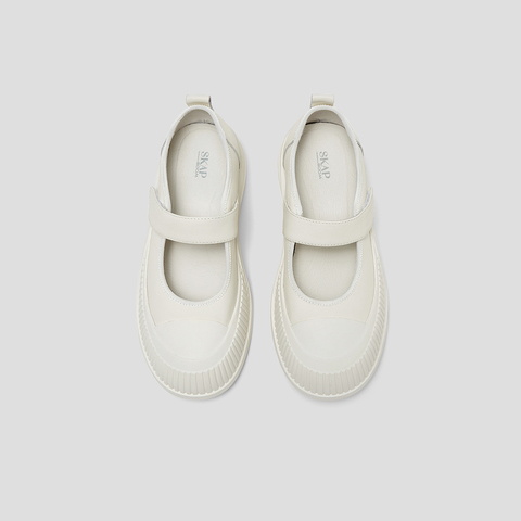 SKAP圣伽步女鞋2025春季新款百搭厚底魔术贴女休闲玛丽珍鞋