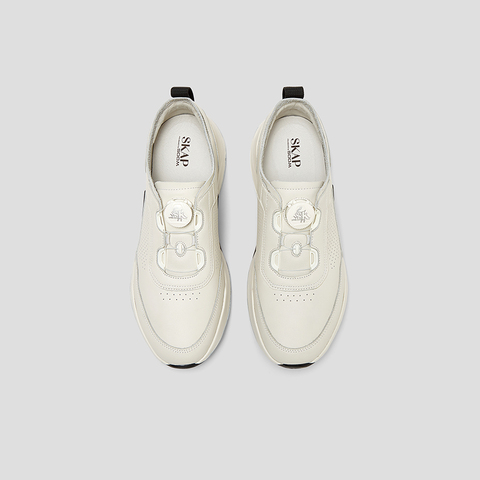 SKAP圣伽步男鞋2025春季新款旋扣舒适轻质厚底男休闲运动鞋