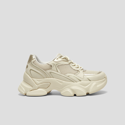 SKAP圣伽步女鞋2025春季新款运动户外厚底增高透气女款老爹鞋