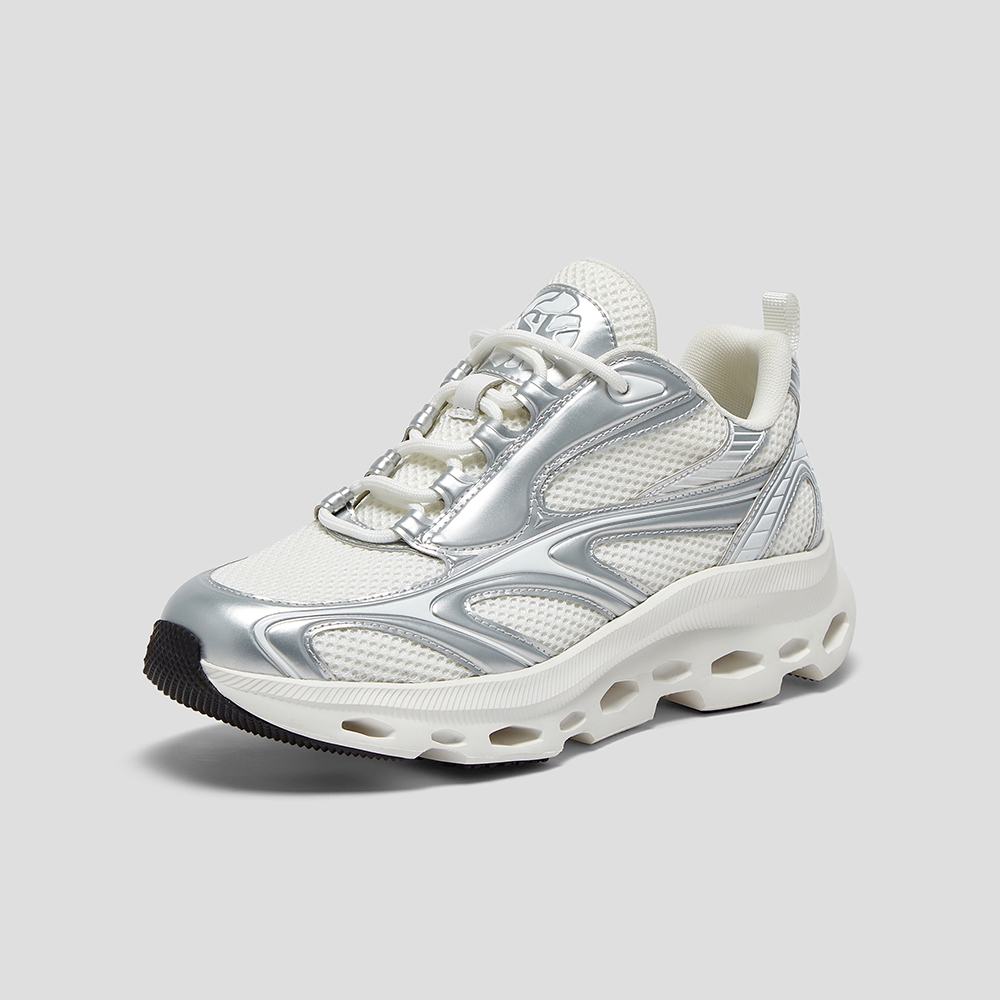 SKAP圣伽步女鞋2025春季新款增高厚底时尚透气户外女运动鞋