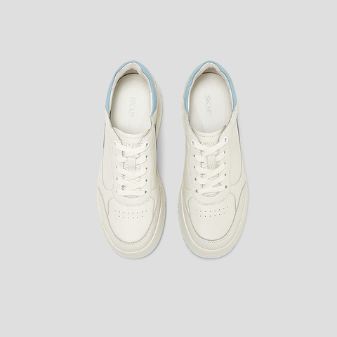 SKAP圣伽步女鞋2025春季新款日常百搭厚底系带女休闲板鞋