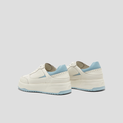 SKAP圣伽步女鞋2025春季新款日常百搭厚底系带女休闲板鞋