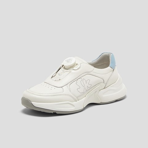 SKAP圣伽步女鞋2025春季新款厚底轻质户外旋扣女款运动鞋