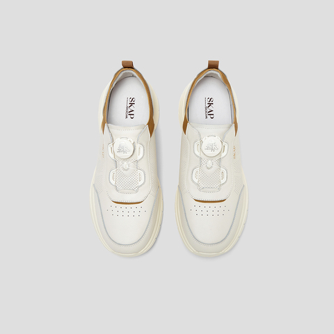 SKAP圣伽步男鞋2025春季新款百搭厚底轻质旋压日常男休闲鞋