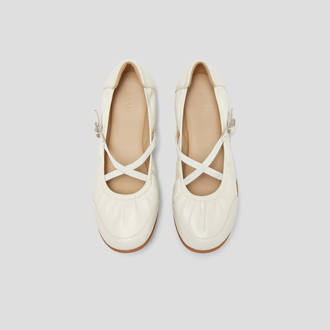 SKAP圣伽步女鞋2025春季新款浅口气质通勤舒适女款玛丽珍鞋