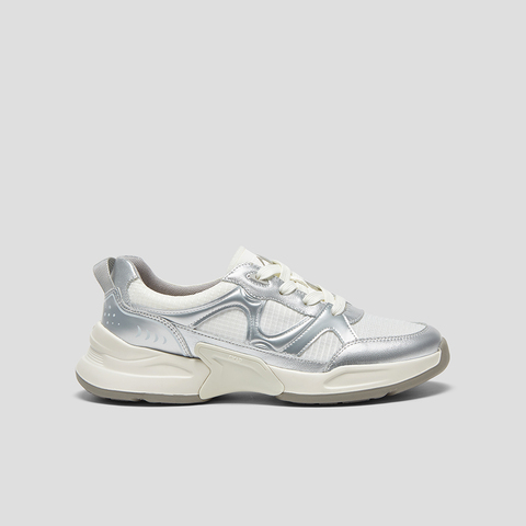 SKAP圣伽步女鞋2025春季新款厚底系带户外舒适女休闲运动鞋