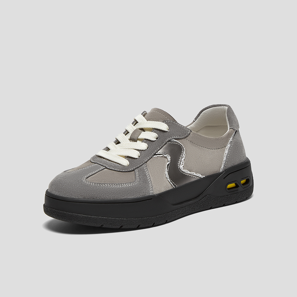 SKAP圣伽步女鞋2025春季新款德训鞋舒适复古日常女休闲鞋