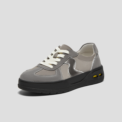 SKAP圣伽步女鞋2025春季新款德训鞋舒适复古日常女休闲鞋