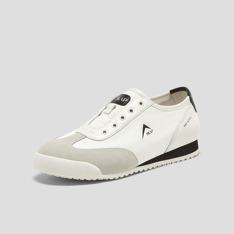 SKAP圣伽步女鞋2025春季新款复古一脚蹬日常拼色女款休闲鞋