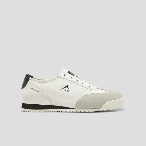 SKAP圣伽步女鞋2025春季新款复古一脚蹬日常拼色女款休闲鞋