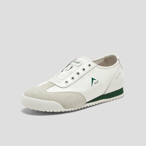 SKAP圣伽步女鞋2025春季新款复古一脚蹬日常拼色女款休闲鞋