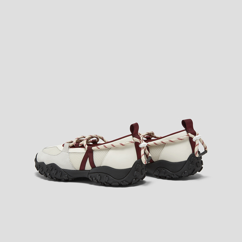 SKAP圣伽步女鞋2025秋季新款气质复古抽绳舒适拼色女款休闲芭蕾鞋